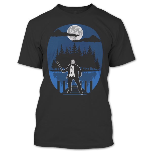 A black t-shirt with the shopify logo