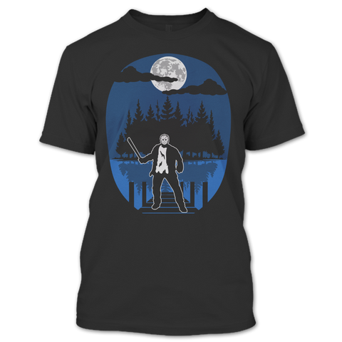 A black t-shirt with the shopify logo