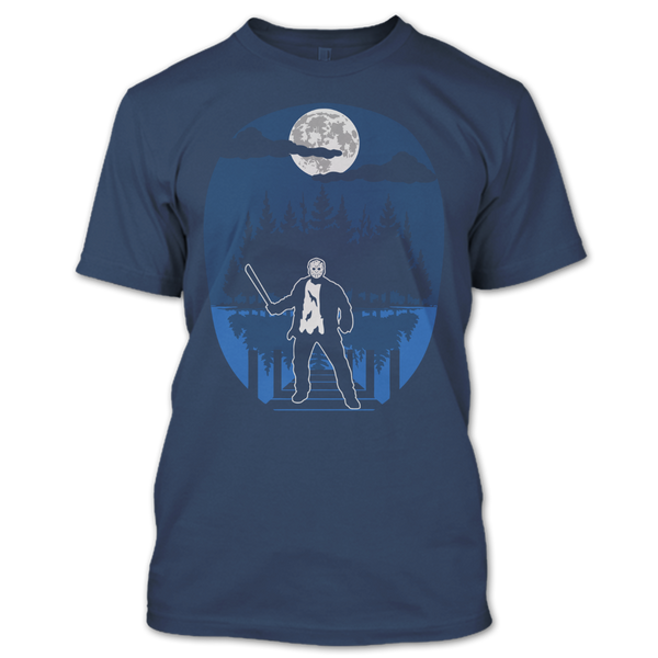 A black t-shirt with the shopify logo