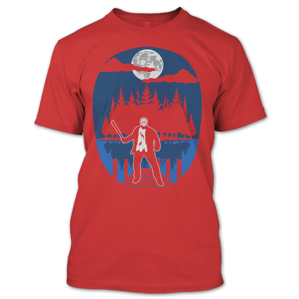 A black t-shirt with the shopify logo