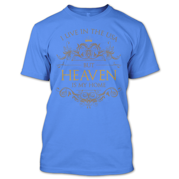 A black t-shirt with the shopify logo