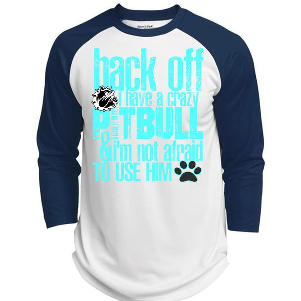 I Have A Crazy Pit Bull T Shirt, I Love Pit Bull T Shirt, Awesome T-Shirts  (Polyester Game Baseball Jersey)
