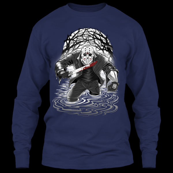 A black t-shirt with the shopify logo