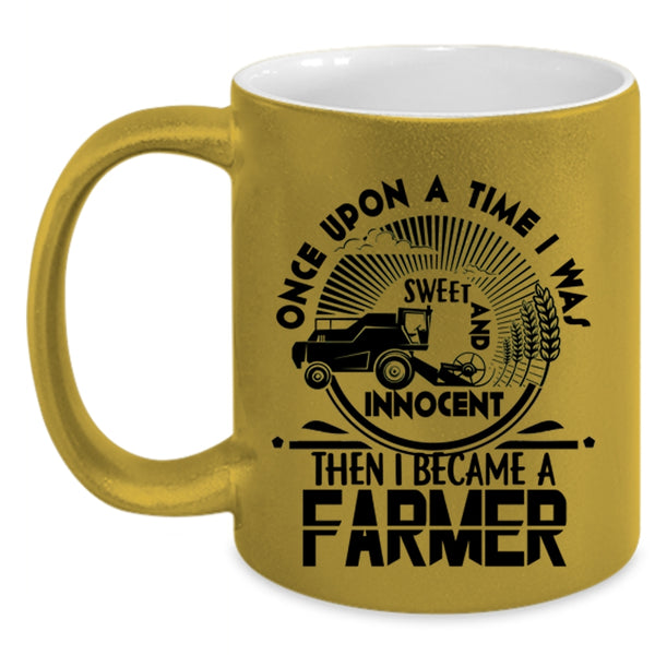 Cute Farmers Coffee Mug, I Became A Farmer Accent Mug