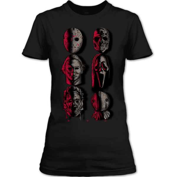 A black t-shirt with the shopify logo