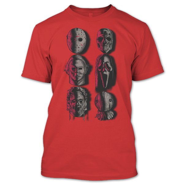 A black t-shirt with the shopify logo