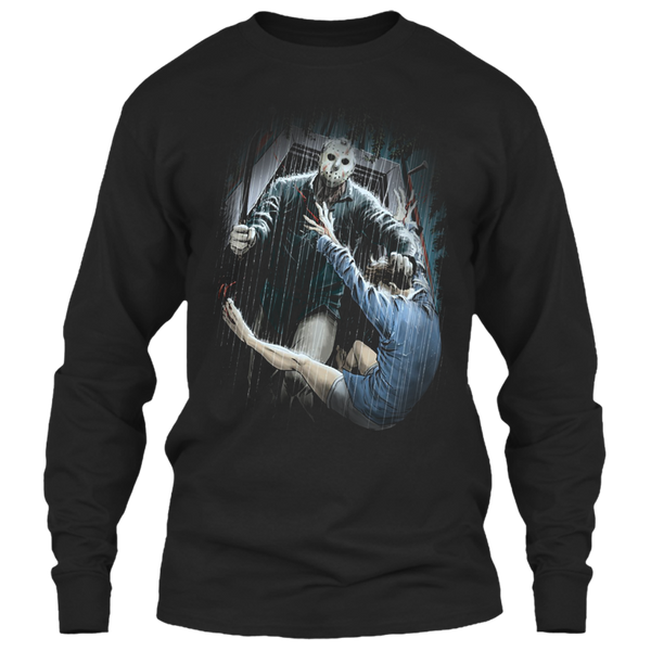 A black t-shirt with the shopify logo