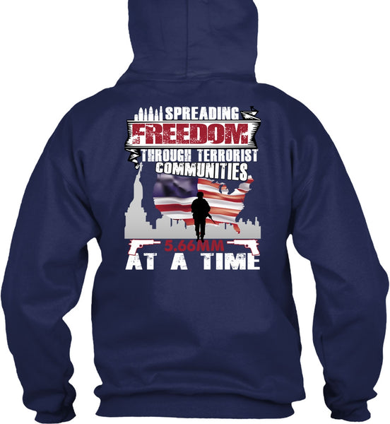 Spreading Freedom T Shirt, Being A Veteran T Shirt