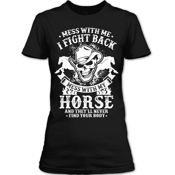 A black t-shirt with the shopify logo