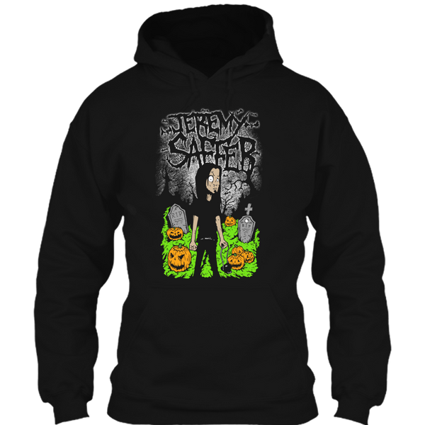 A black t-shirt with the shopify logo