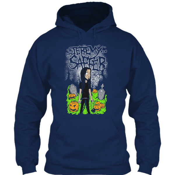 A black t-shirt with the shopify logo