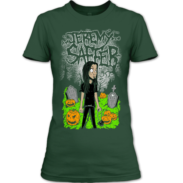 A black t-shirt with the shopify logo