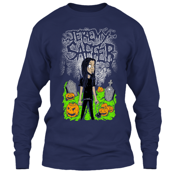 A black t-shirt with the shopify logo