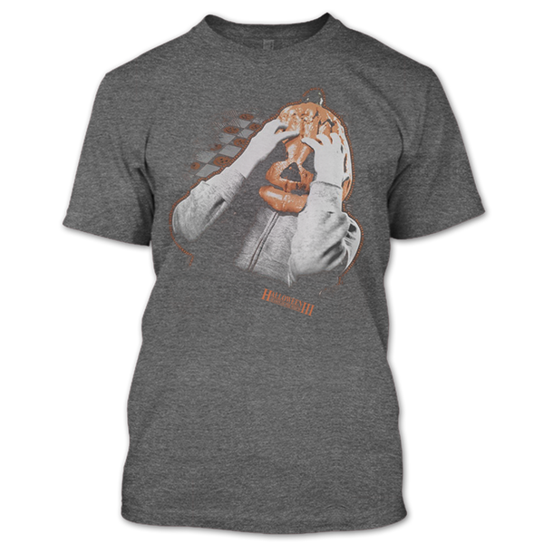 A black t-shirt with the shopify logo