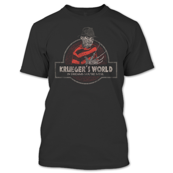 A black t-shirt with the shopify logo