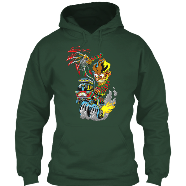 A black t-shirt with the shopify logo