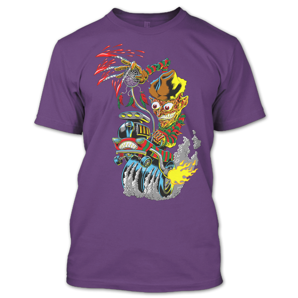 A black t-shirt with the shopify logo