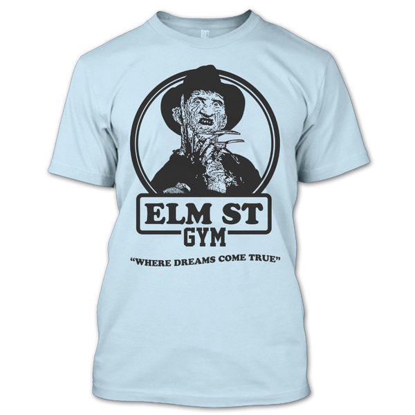 A black t-shirt with the shopify logo