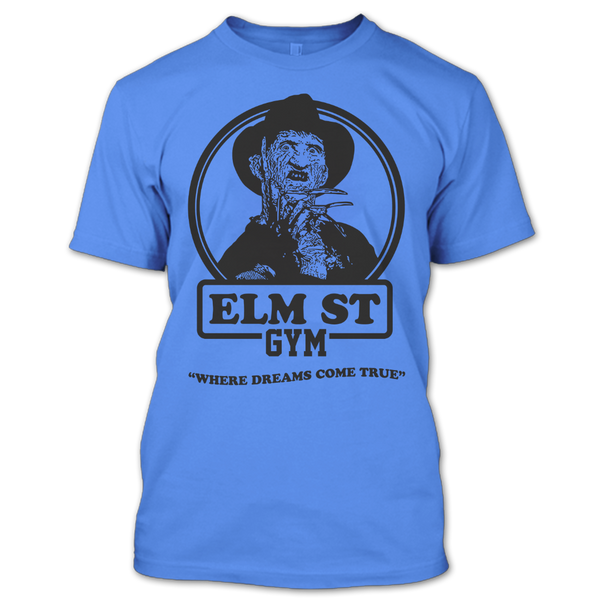 A black t-shirt with the shopify logo