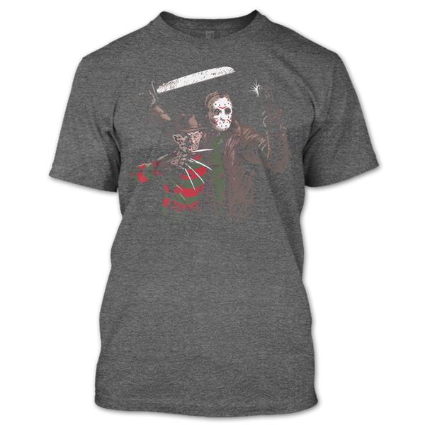 A black t-shirt with the shopify logo