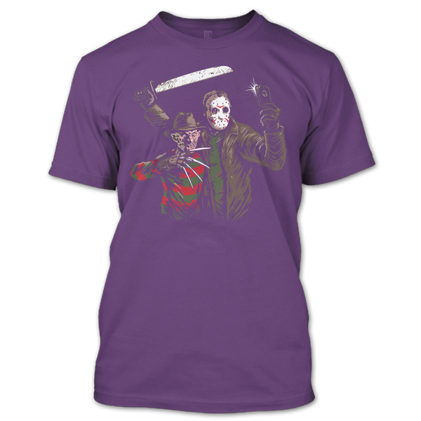 A black t-shirt with the shopify logo