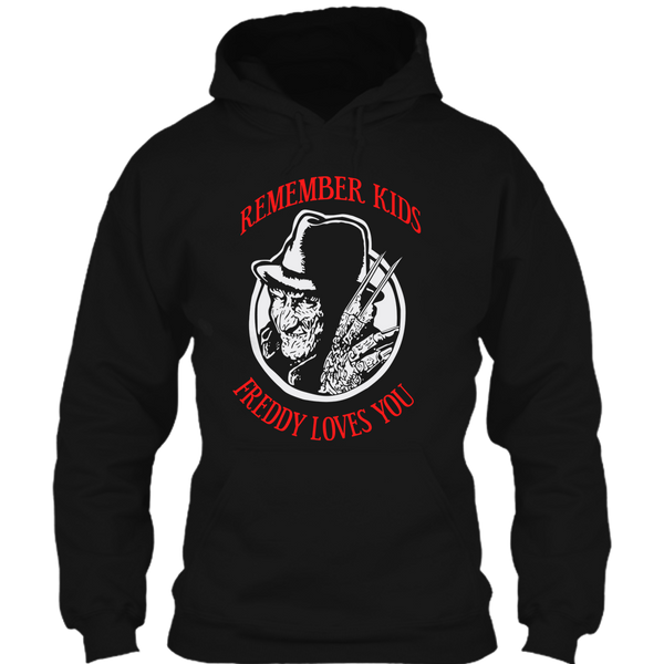 A black t-shirt with the shopify logo