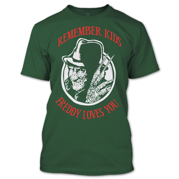 A black t-shirt with the shopify logo