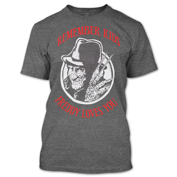 A black t-shirt with the shopify logo