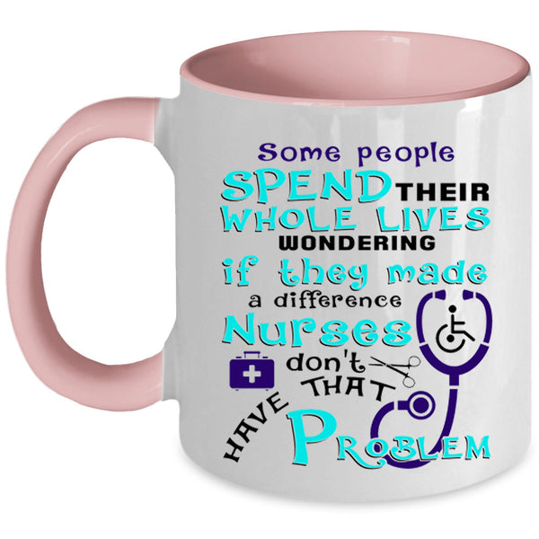 Cool Gift For Nurses Coffee Mug, Awesome Nurses Accent Mug