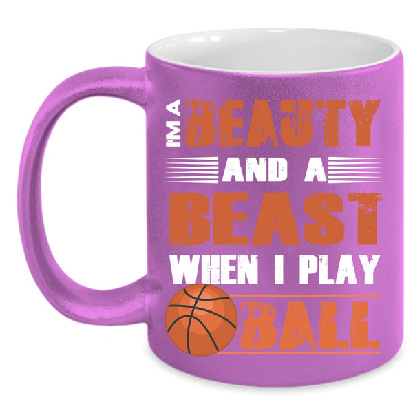 I Play Ball Coffee Mug, Cool Volleyball Coffee Cup