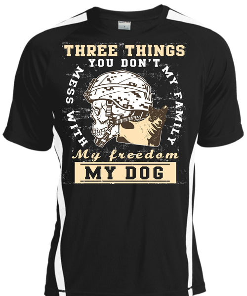 A black t-shirt with the shopify logo