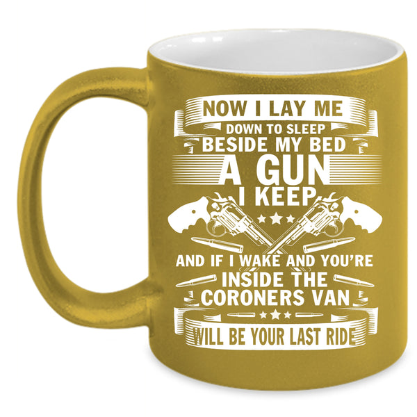 Now I Lay Me Down To Sleep Coffee Mug, Coroners Van Coffee Cup