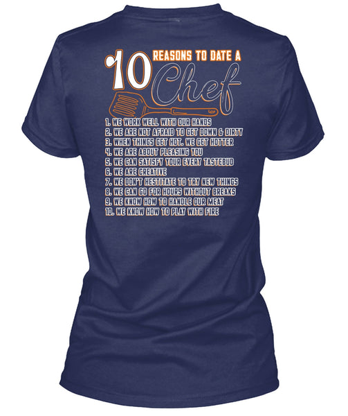 10 Reasons To Date A 10 Chef T Shirt, Play With Fire T Shirt