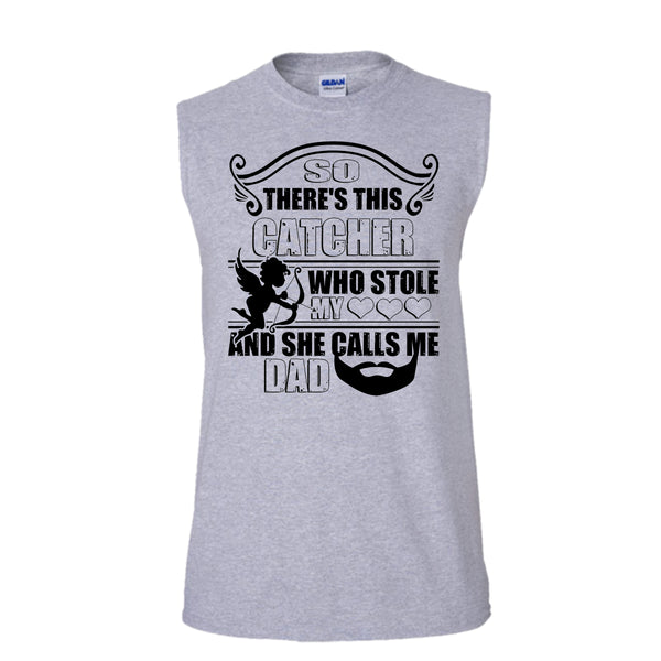 There’s This Catcher T Shirt, I Love My Catcher T Shirt, Awesome t-shirts (Men's Cotton Sleeveless)