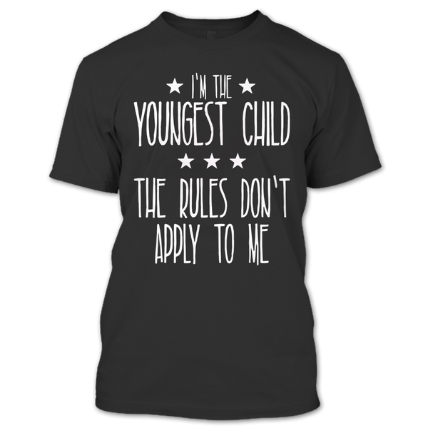 A black t-shirt with the shopify logo