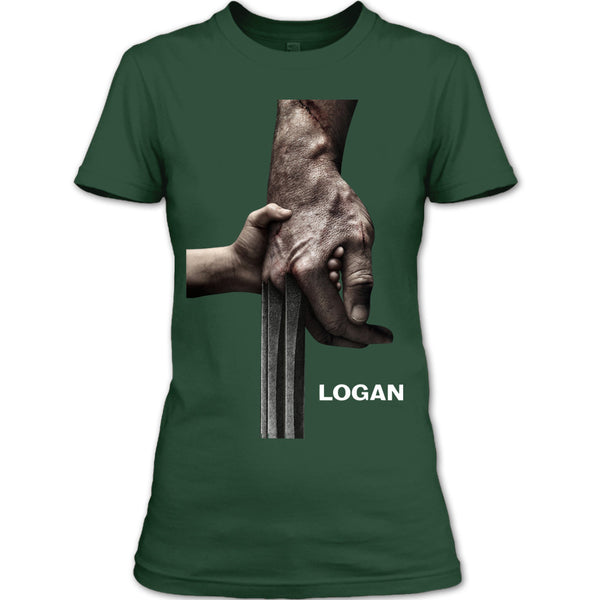 A black t-shirt with the shopify logo