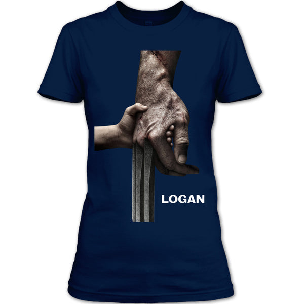 A black t-shirt with the shopify logo