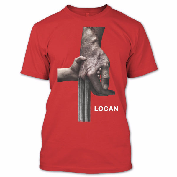 A black t-shirt with the shopify logo