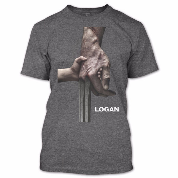 A black t-shirt with the shopify logo