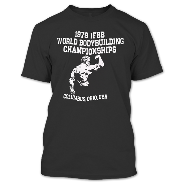 A black t-shirt with the shopify logo