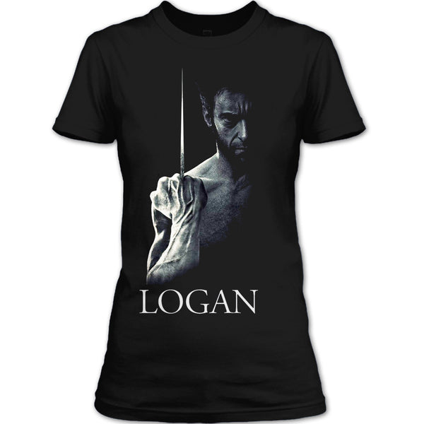 A black t-shirt with the shopify logo