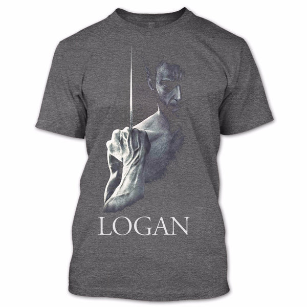 A black t-shirt with the shopify logo