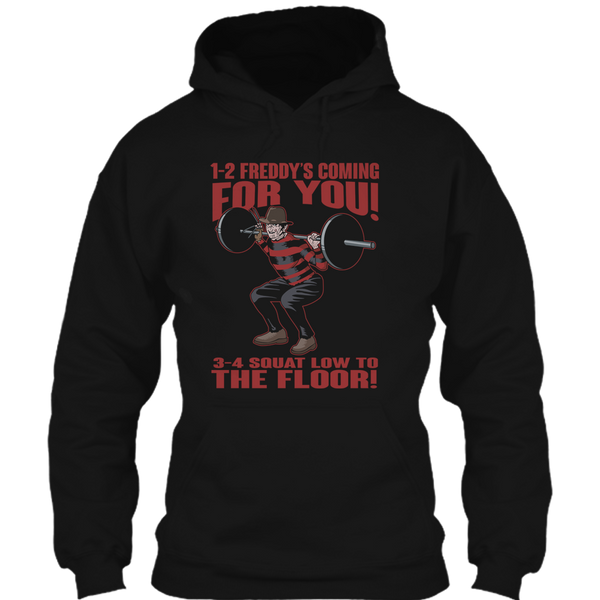 A black t-shirt with the shopify logo