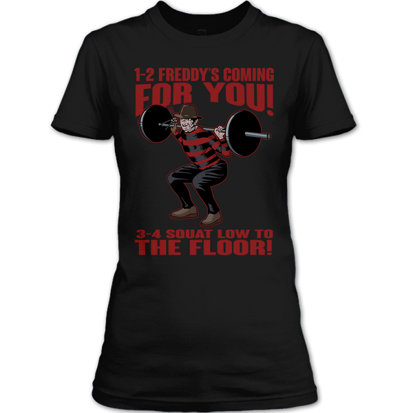 A black t-shirt with the shopify logo