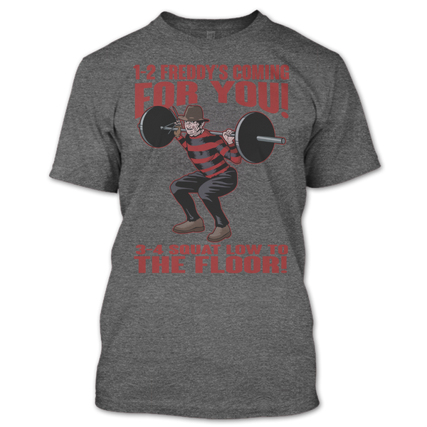 A black t-shirt with the shopify logo