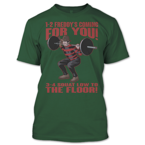 A black t-shirt with the shopify logo