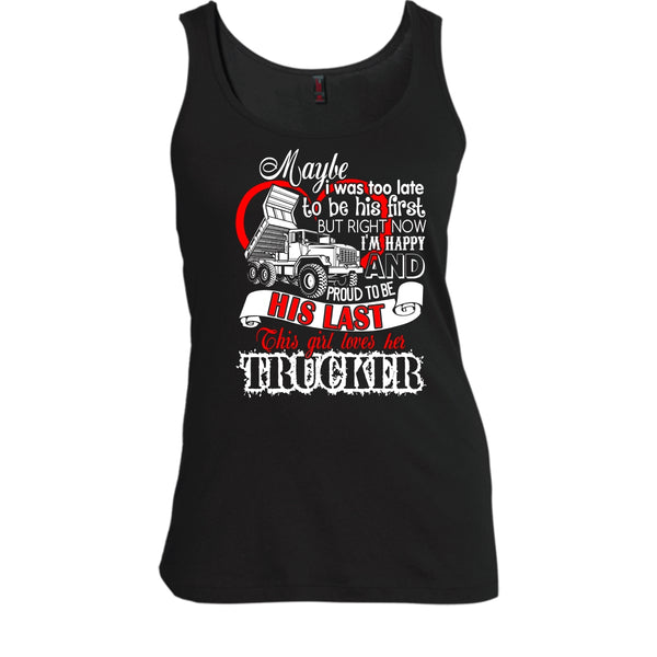 This Girls Loves Her Trucker T Shirt, Coolest Trucker Tank Top