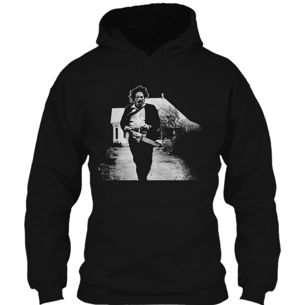 A black t-shirt with the shopify logo