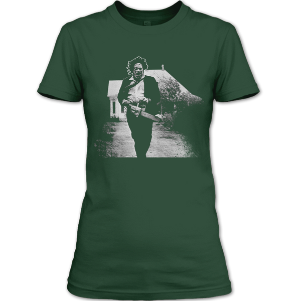 A black t-shirt with the shopify logo