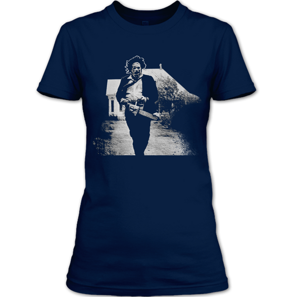 A black t-shirt with the shopify logo